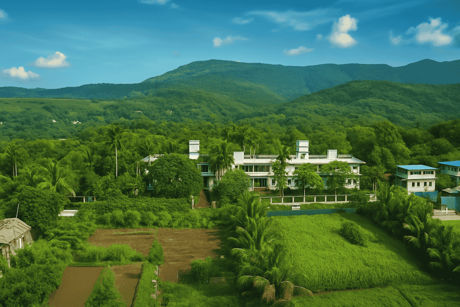 Atmabodh Wellness campus landscape